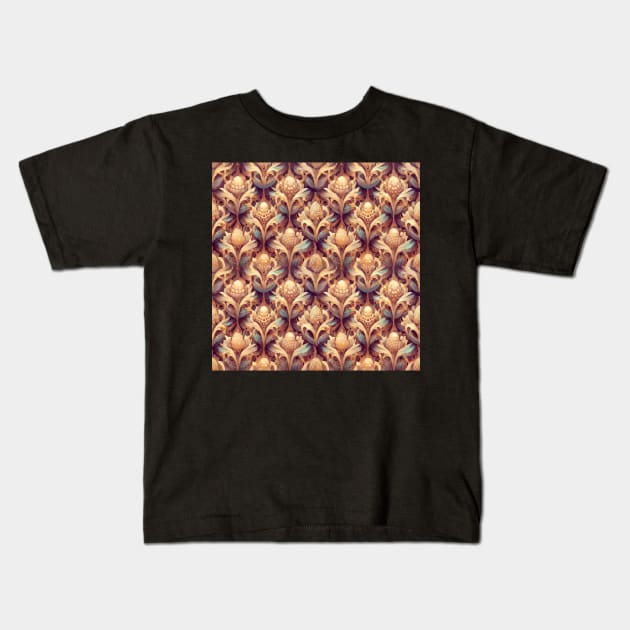 Elegant Ornate pattern, model 4 Kids T-Shirt by Endless-Designs